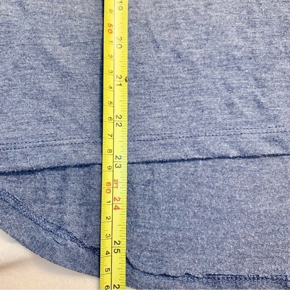 Zoe + Liv Boho Elephant T-Shirt Medium Blue White Elephant Tribal Rayon 🐘 - Picture 12 of 12